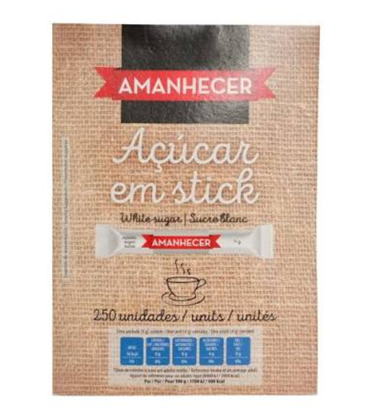 Amanhecer Sugar Sticks 250 x 4